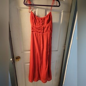 Abercrombie and Fitch red spaghetti strap dress